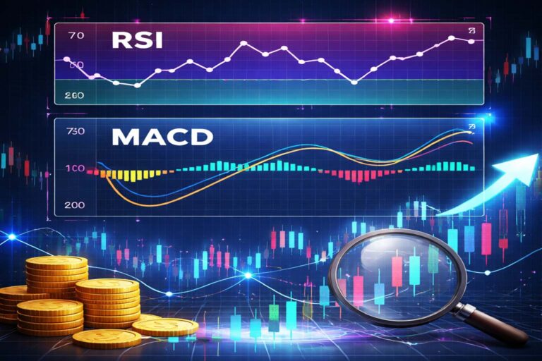 مؤشرات RSI وMACD للمبتدئين: شرح الزخم وتحديد الدخول والخروج شرح مؤشرات RSI وMACD