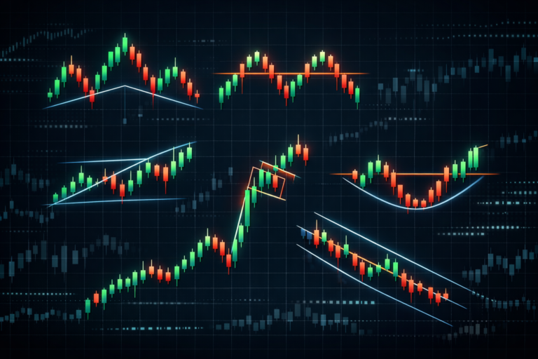 النماذج السعرية في التحليل الفني: شرح شامل لأهم نماذج الانعكاس والاستمرار مع أمثلة عملية النماذج السعرية في التحليل الفني